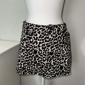 Cheetah print skirt